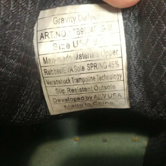 Gdefy Gravity Defyer Mighty Walk Shoes Women Black Neon Green SZ 8.5 - Picture 12 of 12